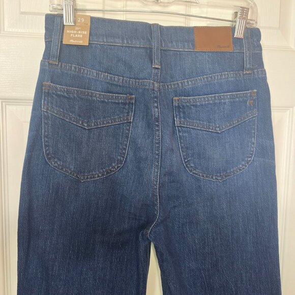 NWT Madewell 11" High Rise Flare Jeans Women's Size 29 Style K9162 - Picture 6 of 11